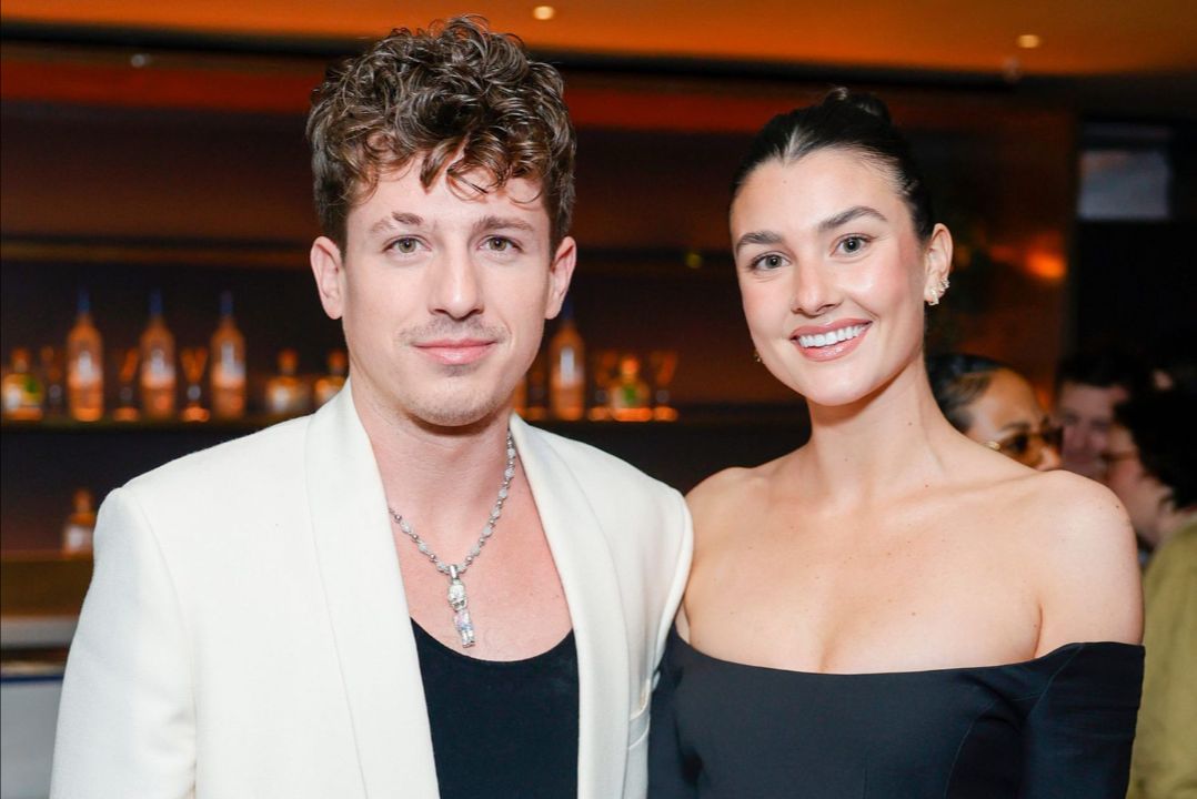 Charlie Puth with his wife, Brooke Sansone.