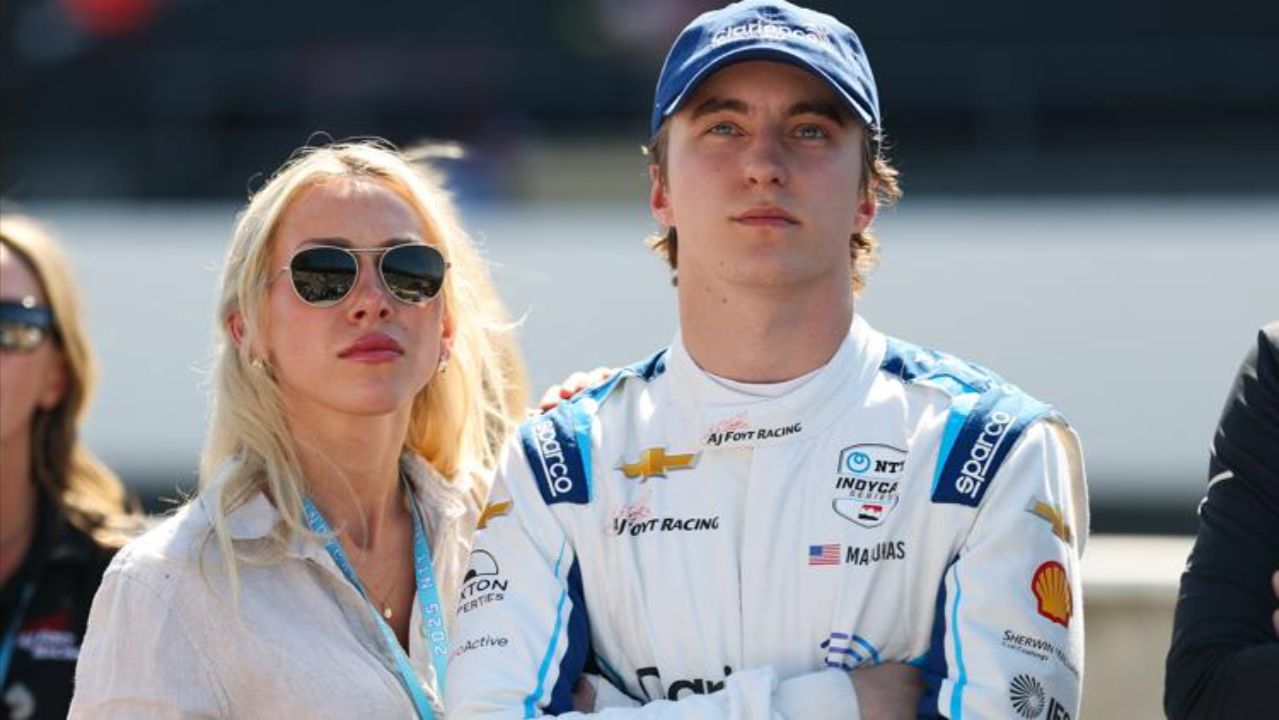 David Malukas with his girlfriend, Kamila Jurkus.