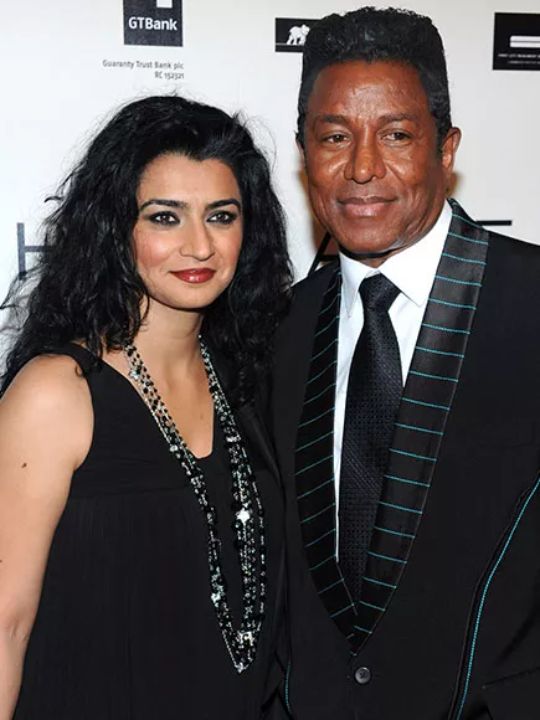 Jermaine Jackson with his third wife, Halima Rashid.