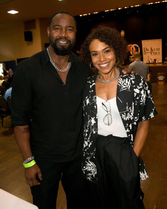 Michael Jai White with his wife, Gillian Iliana Waters.