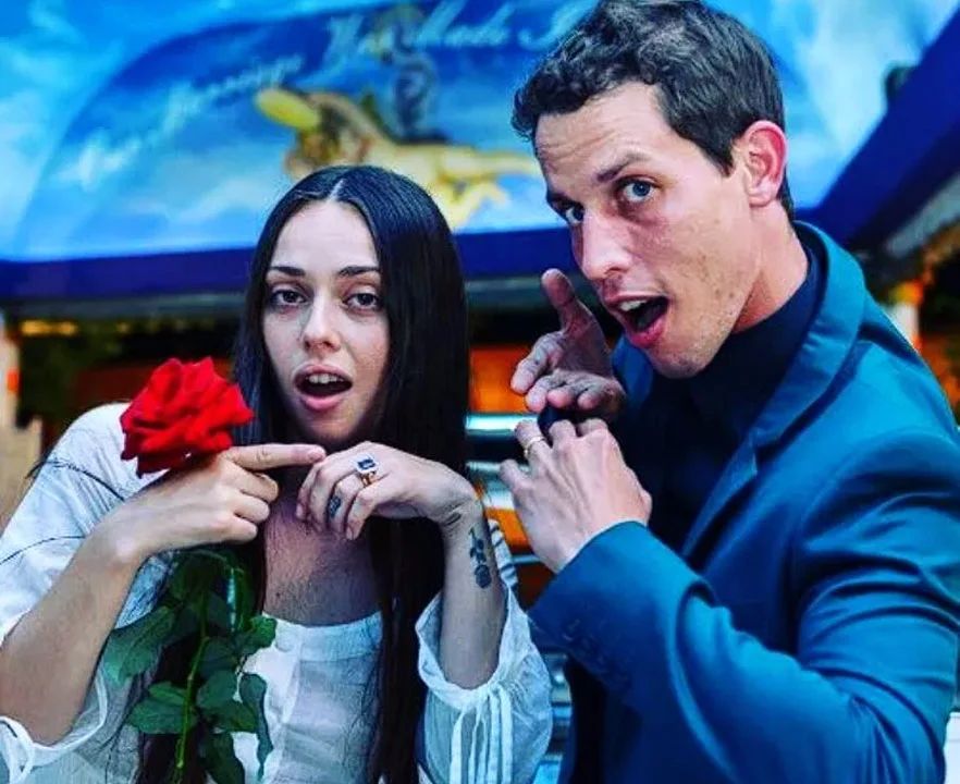 Tony Hinchcliffe with his ex-wife, Charlotte Jane.
