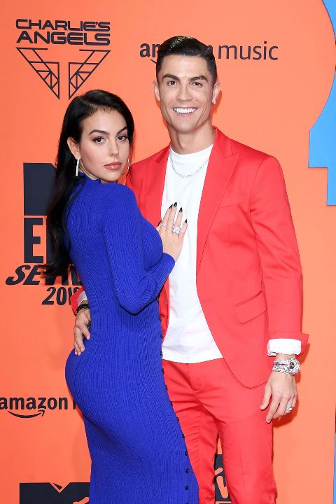 Cristiano Ronaldo with his soon-to-be wife, Georgina Rodriguez.