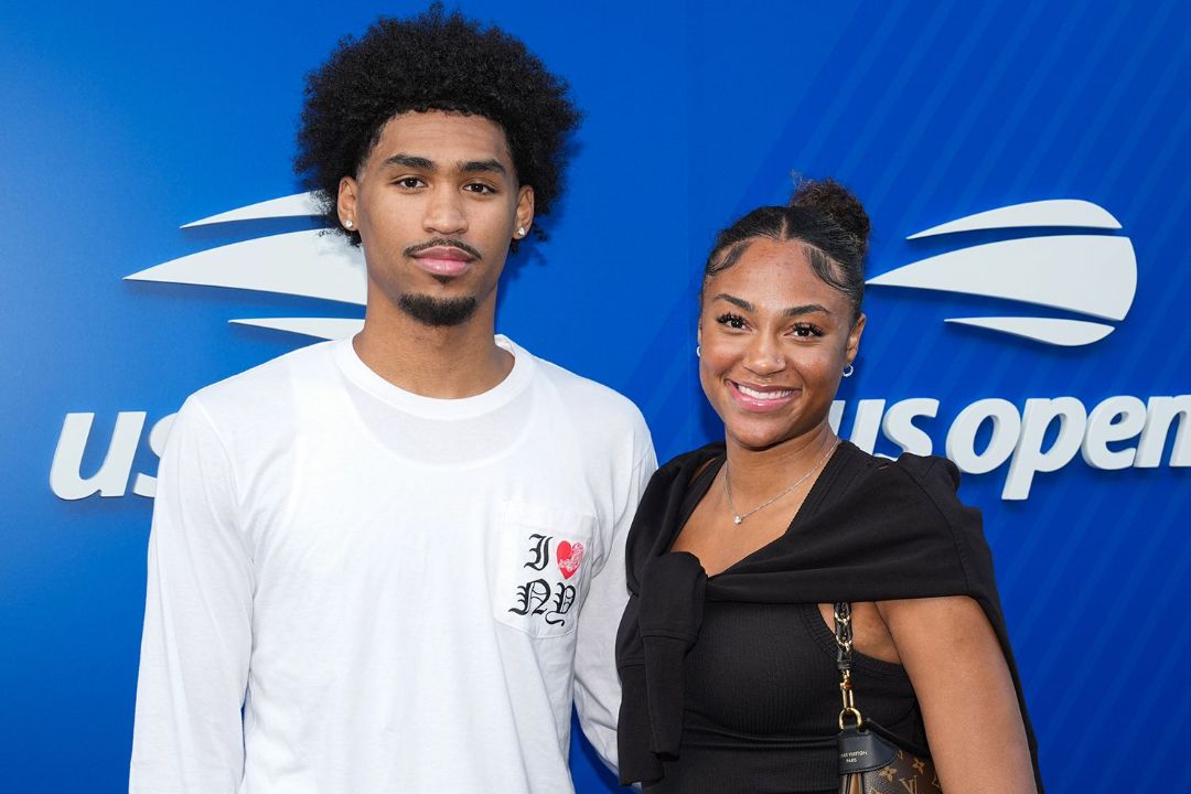 Dylan Harper with his girlfriend, JoJo Lacey.