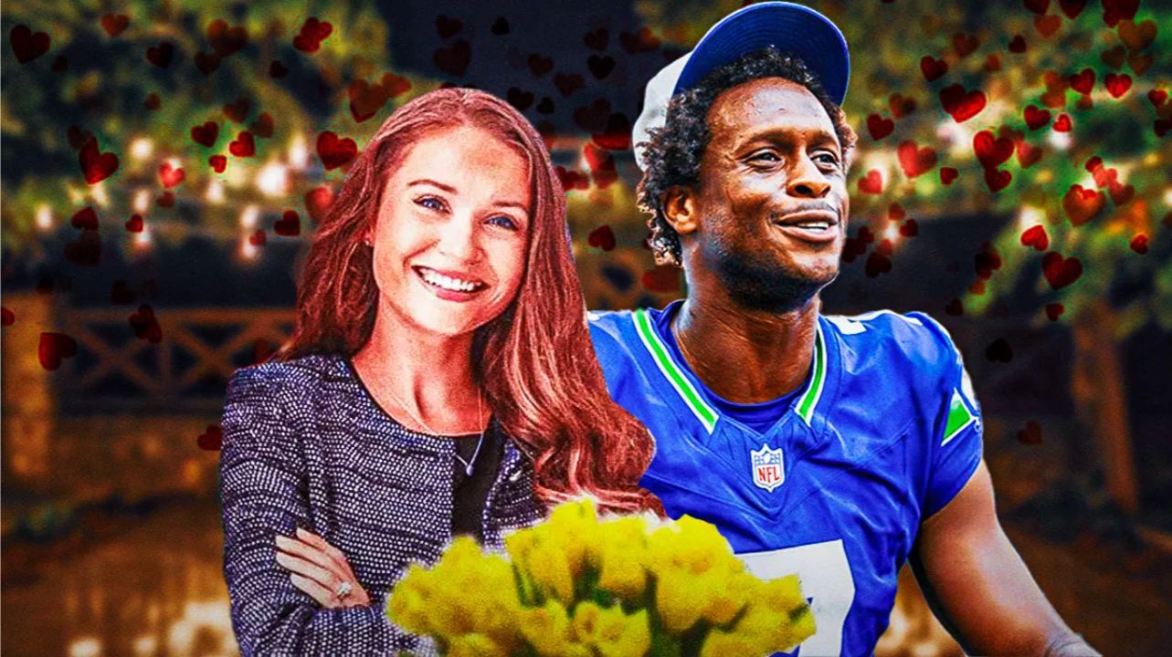 Geno Smith with his wife, Hayley Eastham.