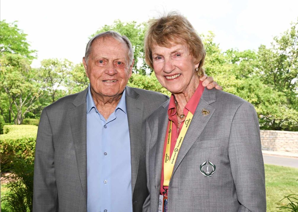 Jack Nicklaus with his wife, Barbara Nicklaus.