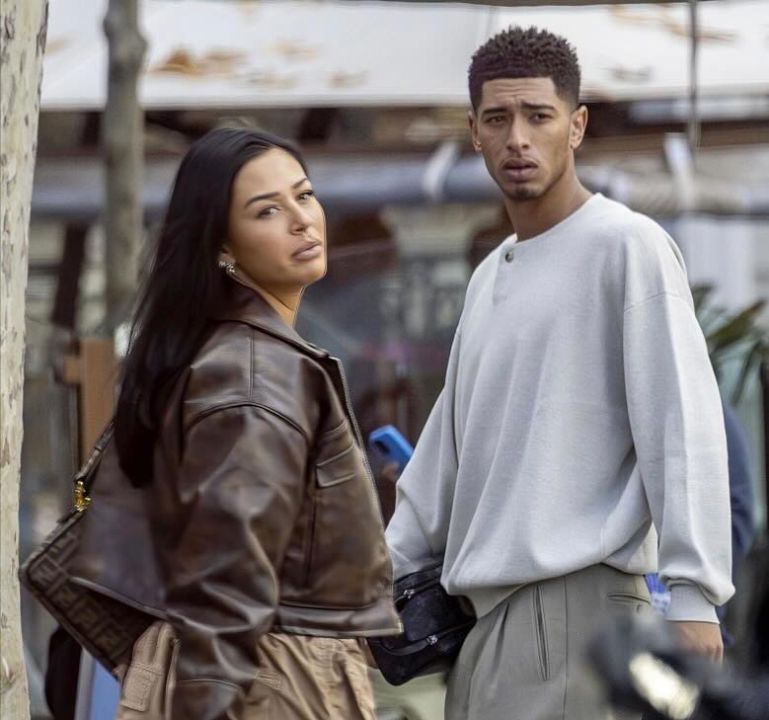 Jude Bellingham with his girlfriend, Ashlyn Castro.