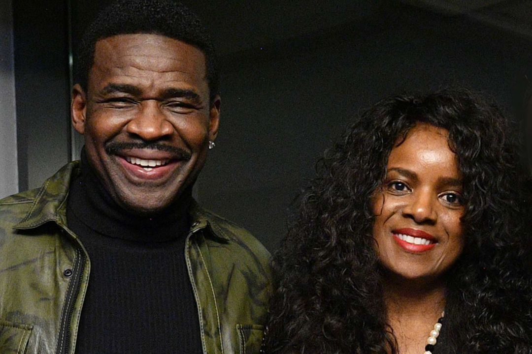 Michael Irvin with his wife, Sandy Harrell.