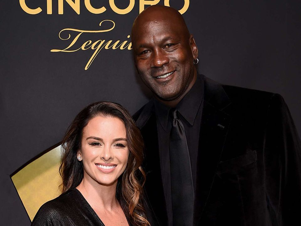 Michael Jordan with his wife, Yvette Prieto.