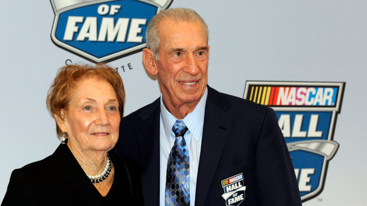 Ned Jarrett with his wife, Martha Ruth Bowman.