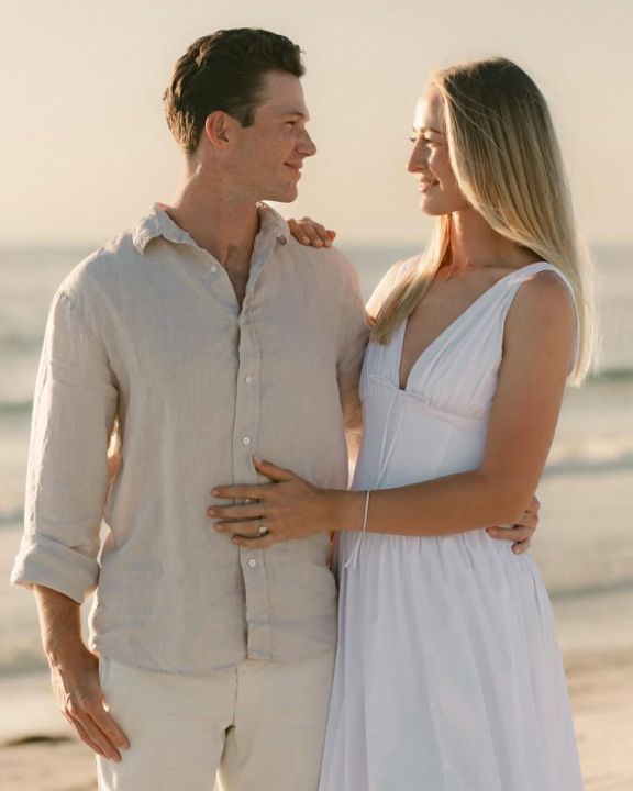Nelly Korda with her soon-to-be husband, Casey Gunderson.