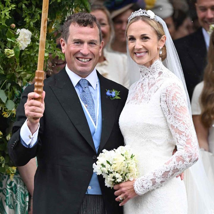 Peter Phillips with his new wife, Harriet Sperling.