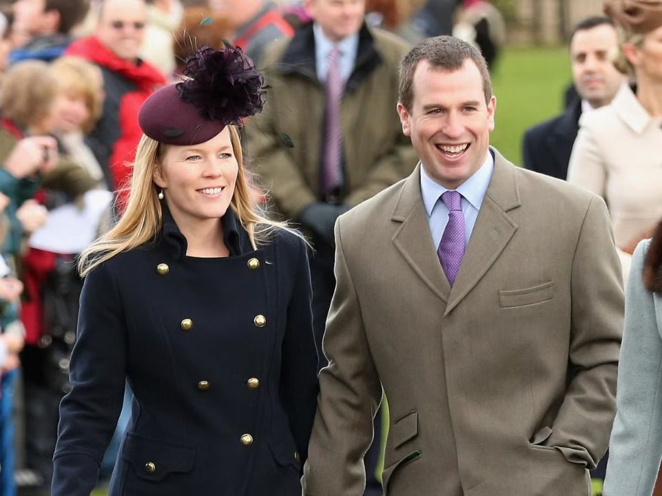 Peter Phillips with his first wife, Autumn Kelly.