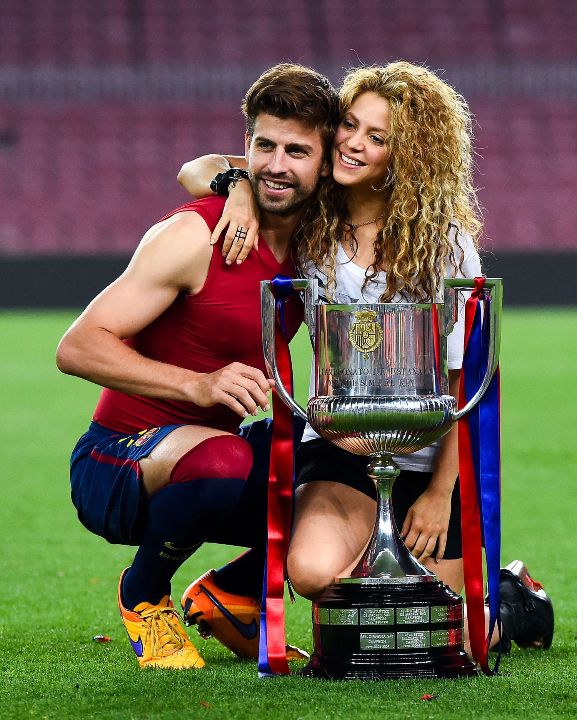 Shakira with her ex-partner, Gerard Piqué.