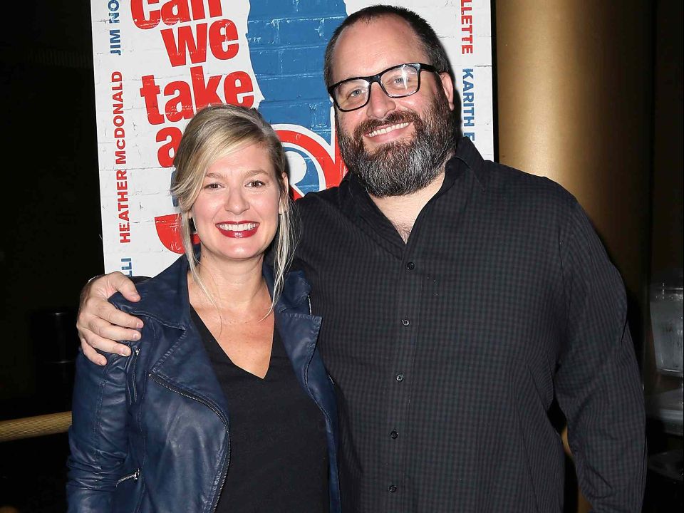 Tom Segura with his wife, Christina Pazsitzky.