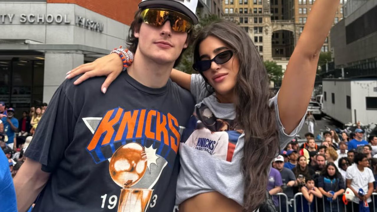 Tyler Kolek with his girlfriend, Lexi Sousa.