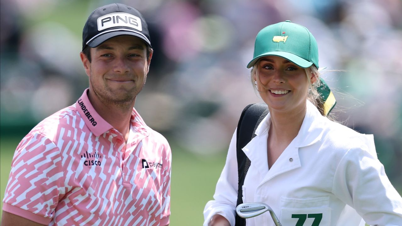 Viktor Hovland with his new girlfriend, Tuva Dahl Jensen.
