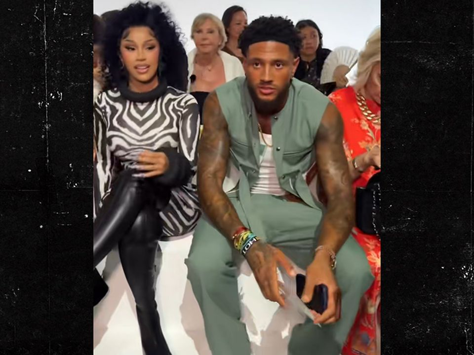Cardi B with her rumored new boyfriend, Maduka Okoye.