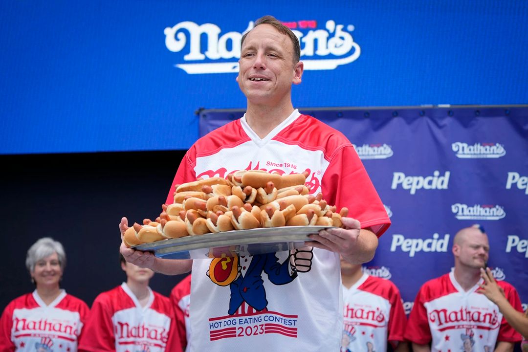 Joey Chestnut's net worth is estimated at $3.5 million in 2026.