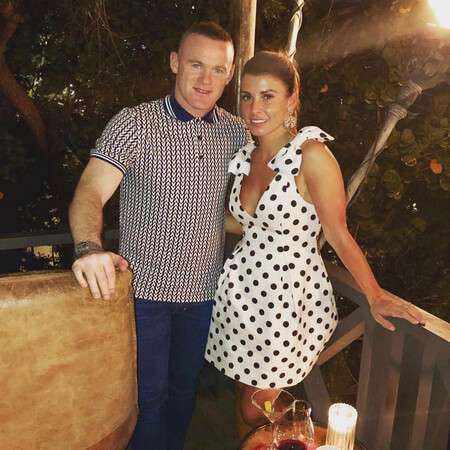 Coleen Rooney with her husband Wayne Rooney.