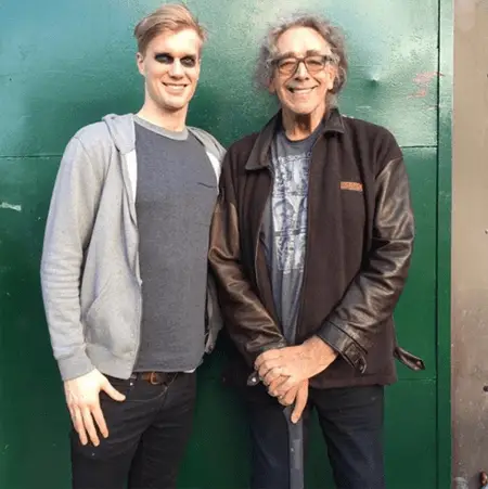 Joonas Suotamo and Peter Mayhew, the latter and former actor to take on the role of Chewbacca.