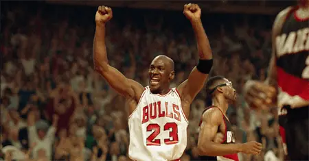 Michael Jordan won six NBA titles.