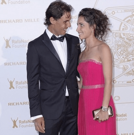 Rafael Nadal and his wife Maria Francisca Perello.