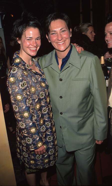 Leisha Hailey with her former girlfriend k.d. lang.
