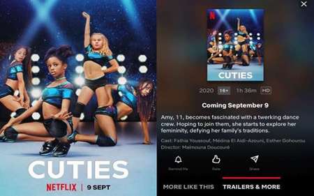 Cuties promotional material caused a lot controversy on the internet.