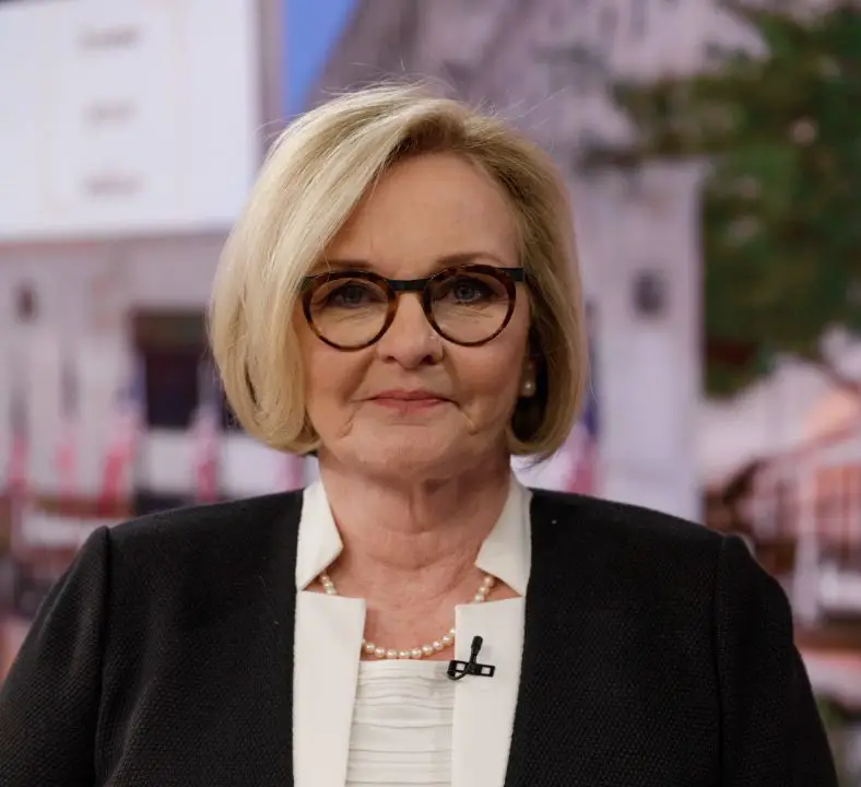 Claire McCaskill has smooth skin due to cosmetic procedures. celebsindepth.com