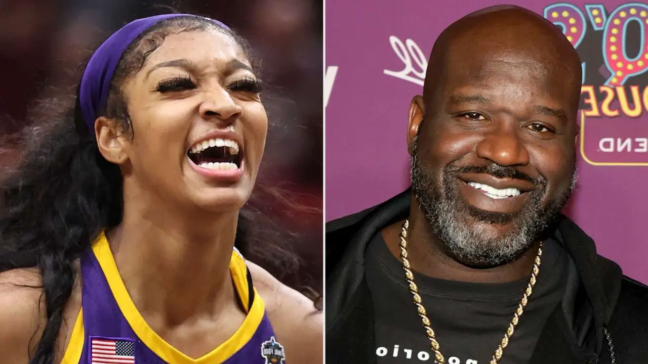 Angel Reese and Shaquille O'Neal have a friendly bond. celebsindepth.com