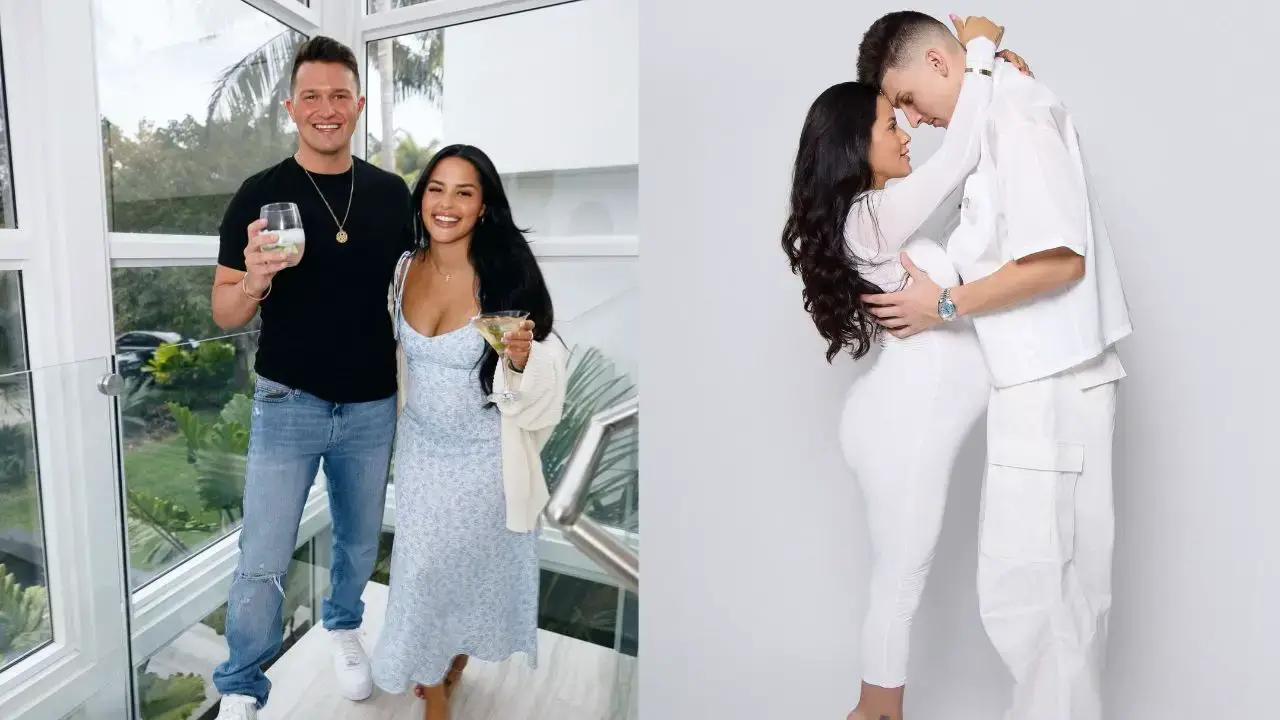 Tyler Herro with his girlfriend Katya Elise Henry.