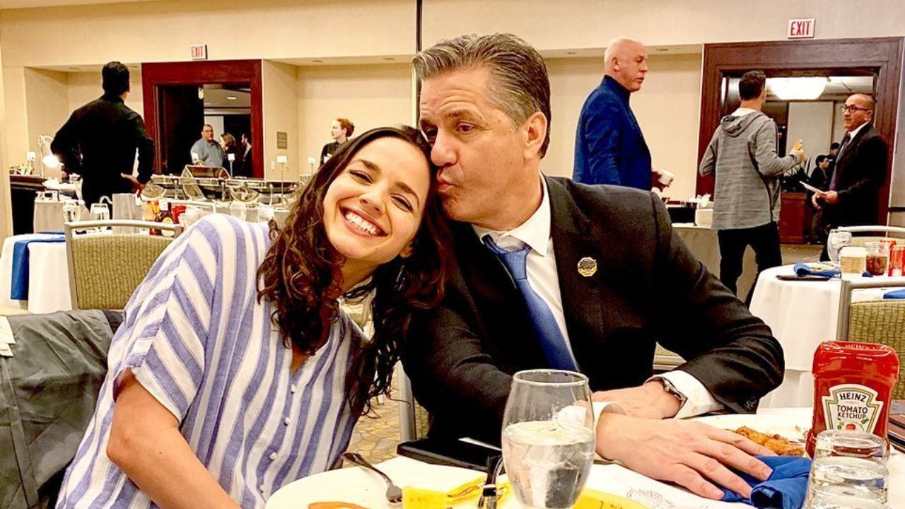 John Calipari with his daughter, Megan.