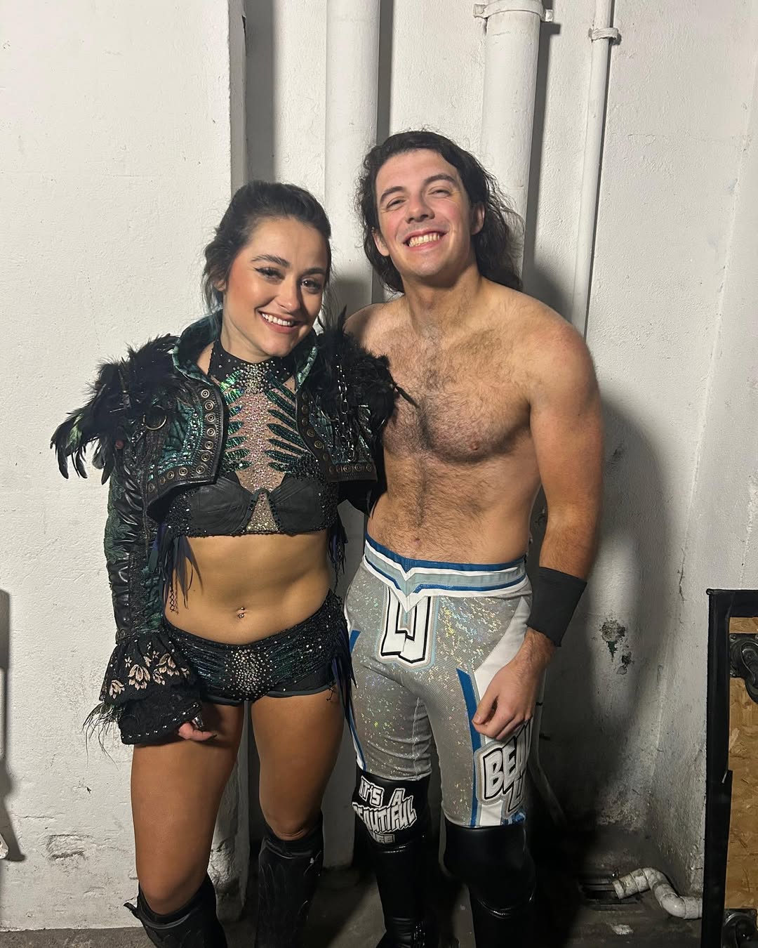 Lyra Valkyria's husband is a professional wrestler.