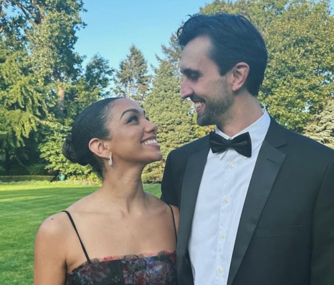 Corinne Foxx with her husband, Joe Hooten.