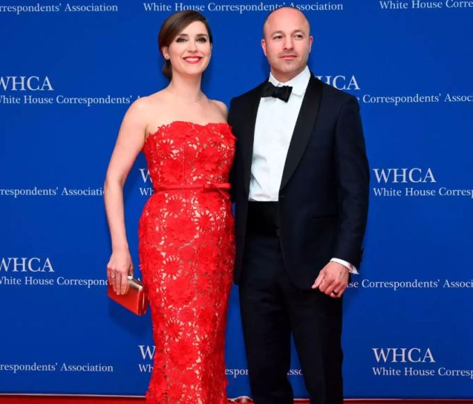 Margaret Brennan with her husband, Yado Yakub.