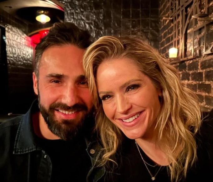 Sara Haines with her husband, Max Shifrin.