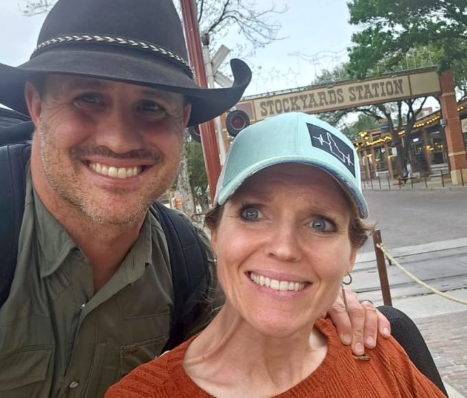Lance Pekus with his wife, Heather Pekus.