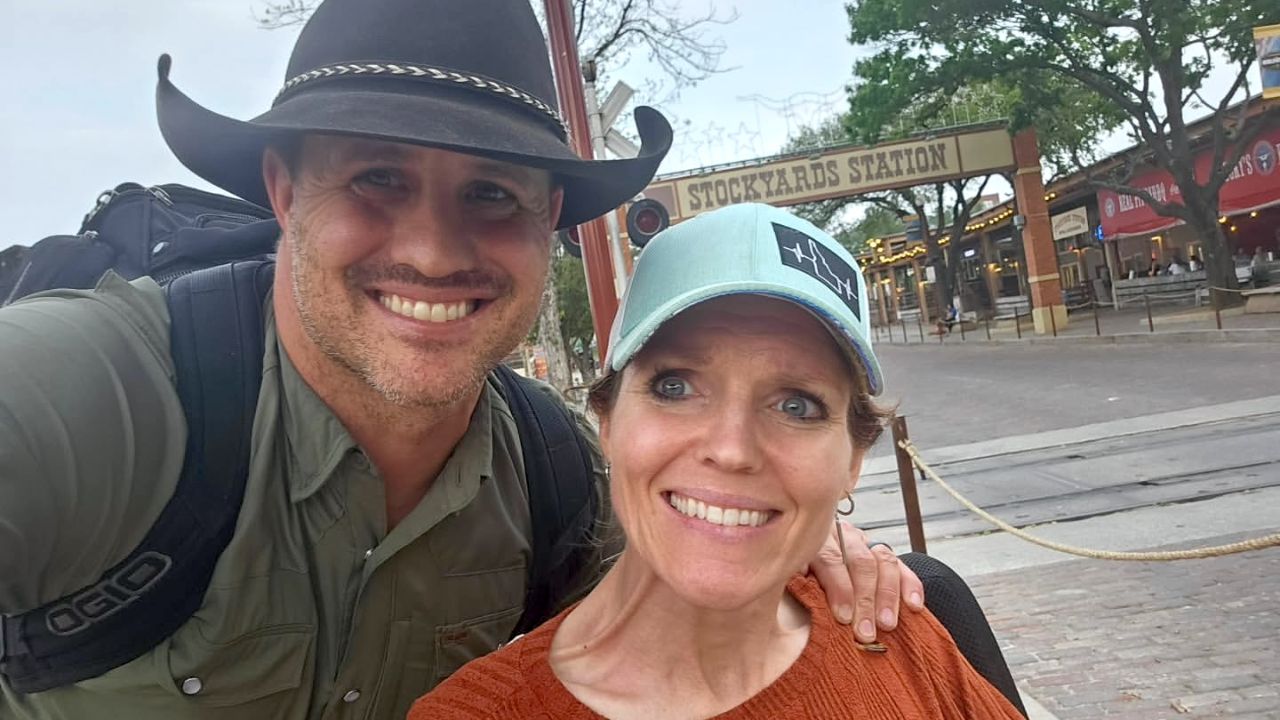 Lance Pekus with his wife, Heather Pekus.
