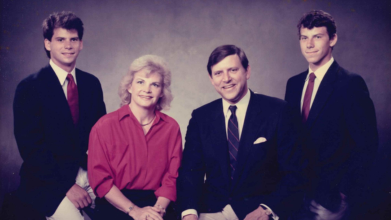 The Menendez brothers with their parents.