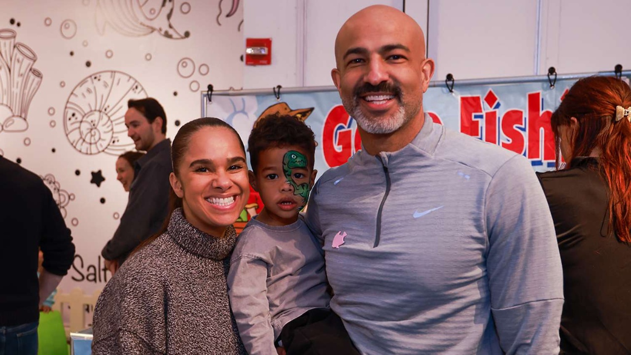 Misty Copeland with her husband and son.